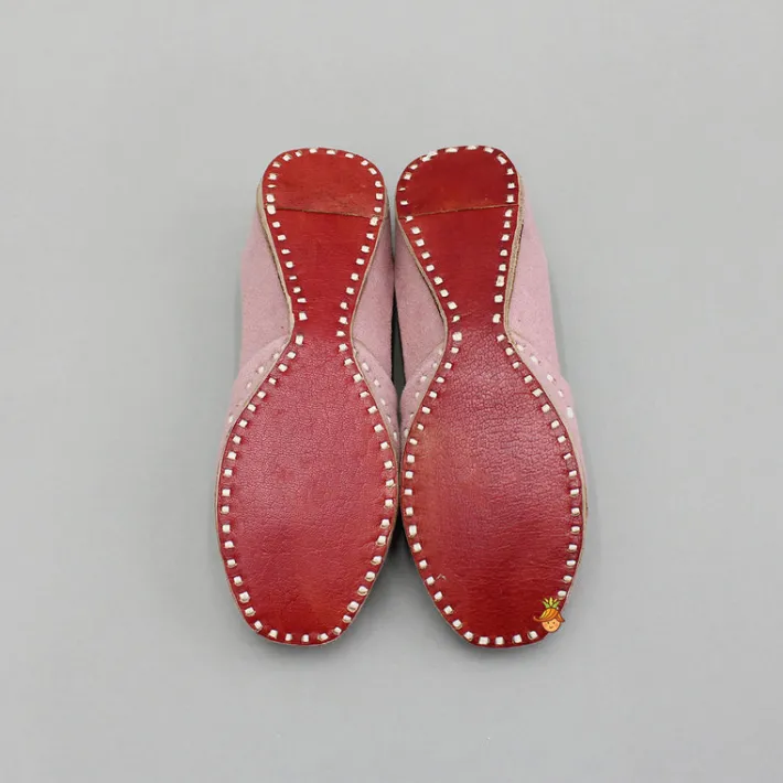 Clearance Thread And Faux Mirror Work Jutti BOY Shoes