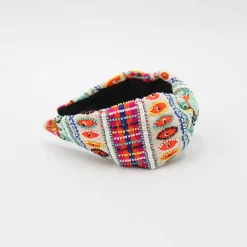 Best Thread And Sequins Embroidered Colourful Hair Band Hair Accessories | Hair Bands