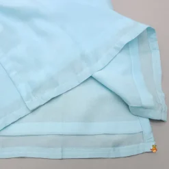 Sale Thread Embroidered Blue Kurta And Pyjama BOY Indian Ethnic Wear | Ethnic Sets