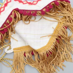 New Thread Embroidered Halter Neck Top And Off White Lehenga Ethnic Wear | Lehengas & Ghagras