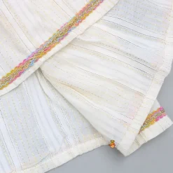 New Thread Embroidered Halter Neck Top And Off White Lehenga Ethnic Wear | Lehengas & Ghagras