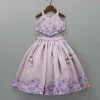 Hot Thread Embroidered Lilac Top And Flared Lehenga Ethnic Wear | Lehengas & Ghagras