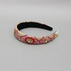 Sale Thread Embroidered Multicolour Hairband Hair Accessories | Hair Bands