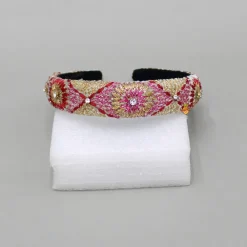 Sale Thread Embroidered Multicolour Hairband Hair Accessories | Hair Bands