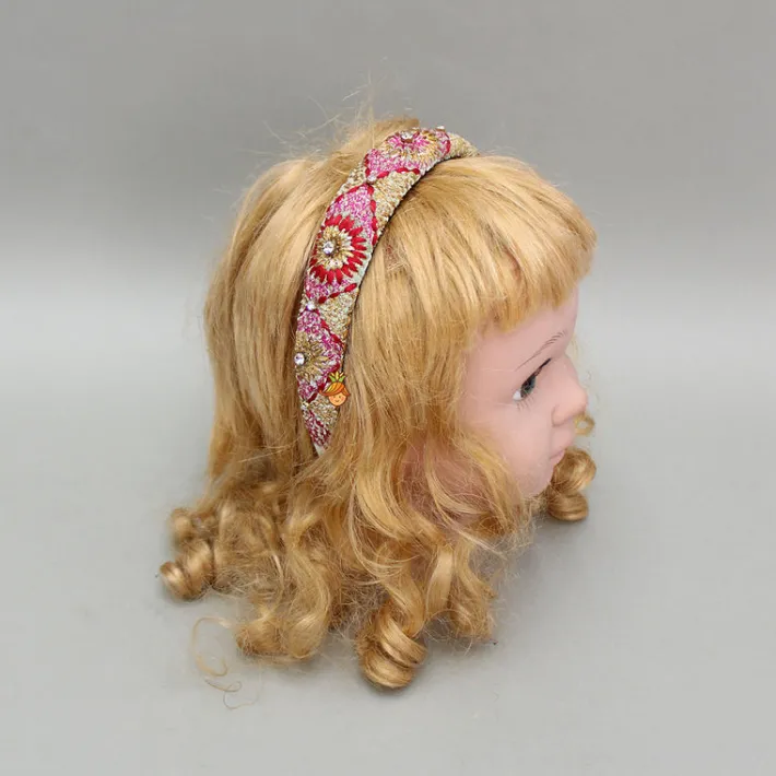 Sale Thread Embroidered Multicolour Hairband Hair Accessories | Hair Bands