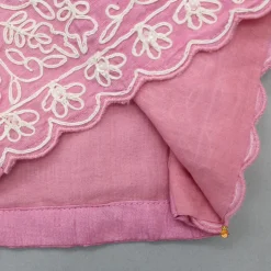 Hot Thread Embroidered Pink Top And Pleated Lehenga Ethnic Wear | Lehengas & Ghagras