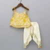 Online Tie Up Straps Floral Printed Top And Tulip Dhoti Ethnic Wear | Dhotis & Patialas