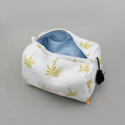 Sale Tree Printed White Pouch Bags - Set Of 2 Bags