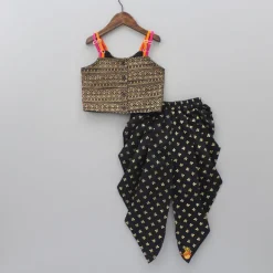 Sale Triangle Design Top And Printed Dhoti Ethnic Wear | Dhotis & Patialas