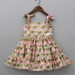 Sale Tropical Printed Tiered Dress Dresses & Sets | Dresses