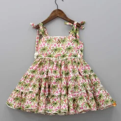 Sale Tropical Printed Tiered Dress Dresses & Sets | Dresses