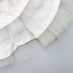 Sale V Neck White Beaded Top And Pearly Tassels Enhanced Tiered Lehenga With Organza Dupatta Ethnic Wear | Lehengas & Ghagras