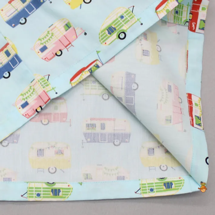 New Vehicle Printed Notched Collar Sleepwear BOY Sleep Wear | Sleepwear