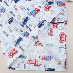 Hot Vehicles Printed White Sleepwear BOY Sleep Wear | Sleepwear