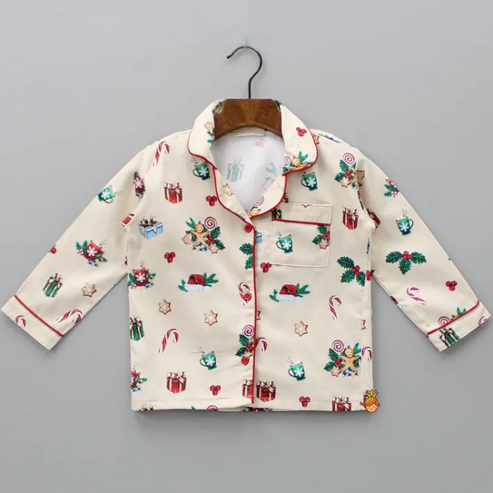 Outlet Vintage Christmas Printed Sleepwear BOY Sleep Wear | Sleepwear