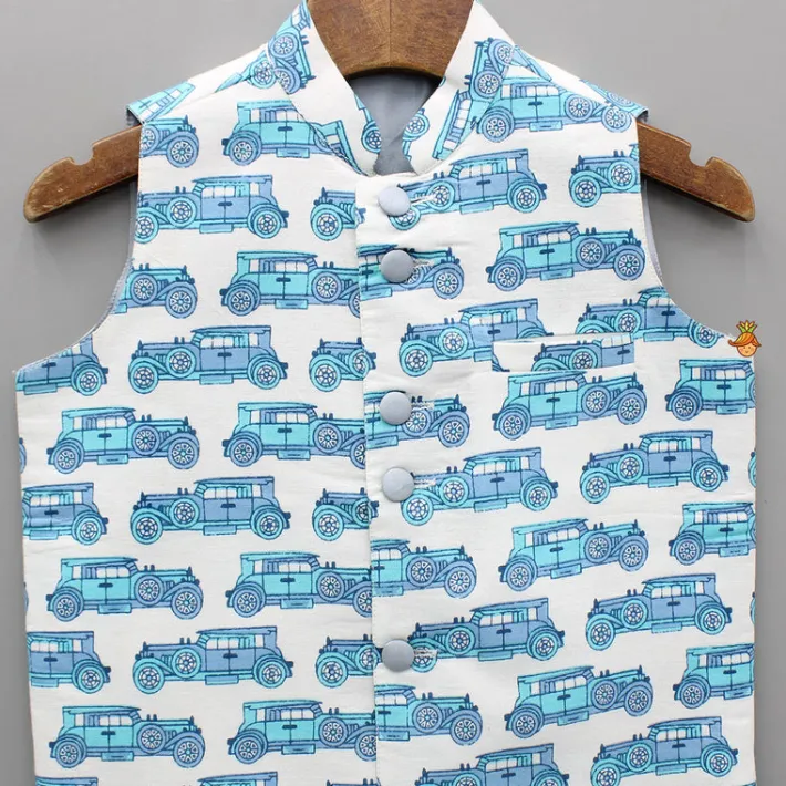 Outlet Vintage Jeep Printed Jacket BOY Indian Ethnic Wear | Ethnic Jackets