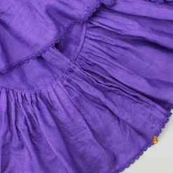 Hot Violet Embroidered Top And Pleated Lehenga Twinning Sets | Ethnic Wear