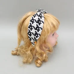 Clearance White And Black Printed Hairband Hair Accessories | Hair Bands