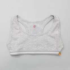 New White And Grey Sports Beginners Bra - Set Of 2 Underwear