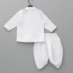 Best White Angrakha Kurta With Dhoti BOY Indian Ethnic Wear | Ethnic Sets