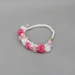 New White Decorative Embellished Braided Head Band Hair Accessories | Head Bands