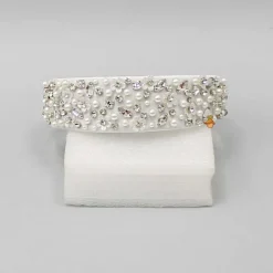 Best White Flowers And Pearls Embellished Fancy Hair Band Hair Accessories | Hair Bands