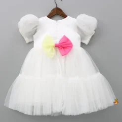 Outlet White Net Frilly Dress Dresses & Sets | Dresses