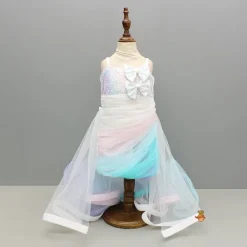 Outlet White Sequin Embellished Strappy Dress With Detachable Multicolour Trail Dresses & Sets | Dresses