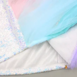 Outlet White Sequin Embellished Strappy Dress With Detachable Multicolour Trail Dresses & Sets | Dresses