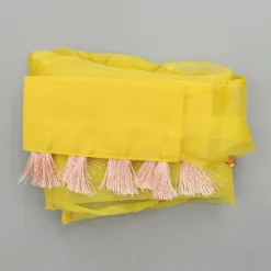 Online Yellow Embroidered Strappy Kurti And Flared Palazzo With Dupatta Ethnic Wear | Palazzos & Shararas