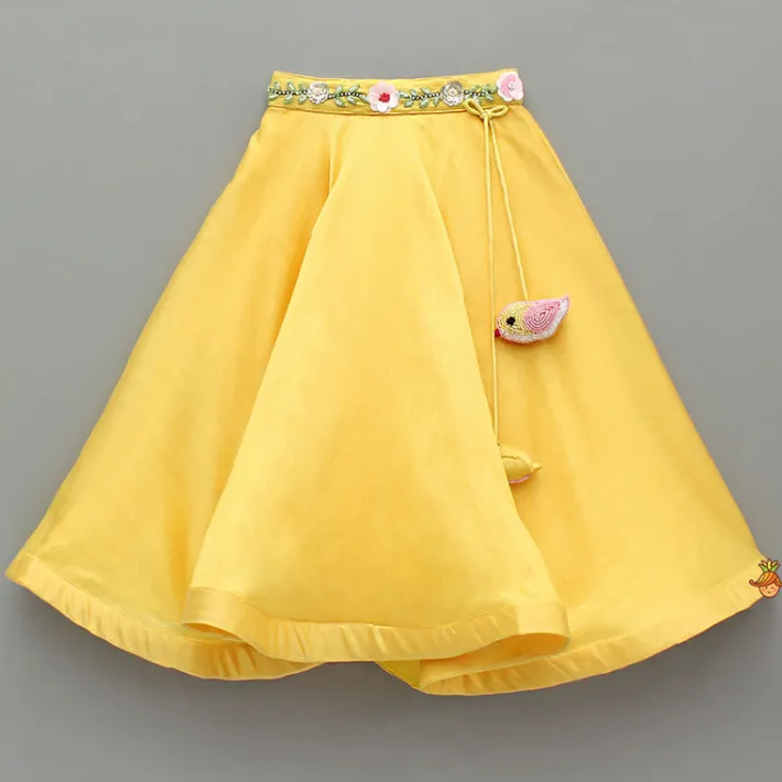 Best Yellow Embroidered Top And Lehenga Ethnic Wear | Lehengas & Ghagras