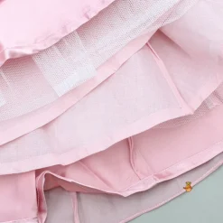 Clearance Yellow Embroidered Top And Pink Flared Lehenga Ethnic Wear | Lehengas & Ghagras
