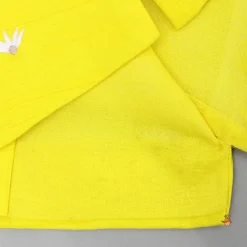 New Yellow Ganpati Embroidered Jacket With Matching Kurta And Pyjama BOY Indian Ethnic Wear | Ethnic Sets