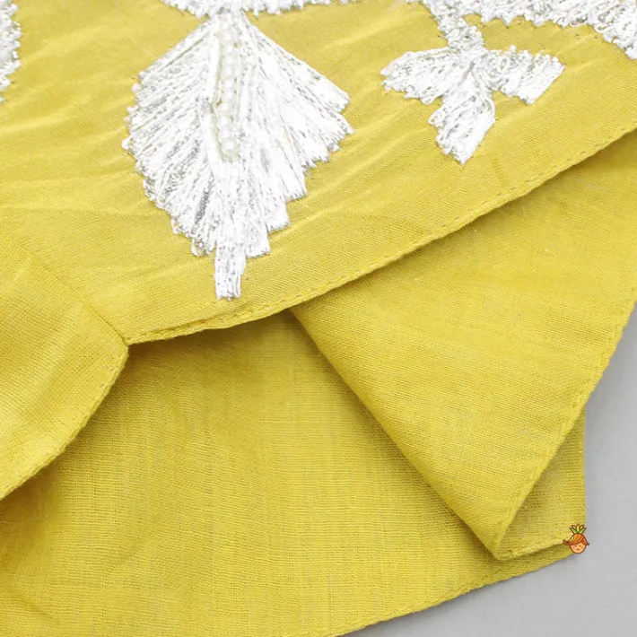 Best Yellow Gota Work Embroidered Top And Lehenga Ethnic Wear | Lehengas & Ghagras