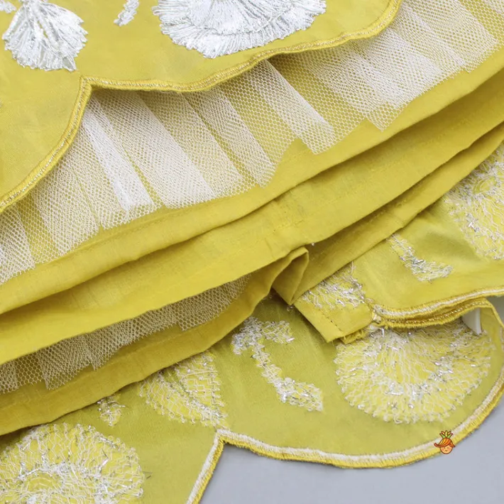 Best Yellow Gota Work Embroidered Top And Lehenga Ethnic Wear | Lehengas & Ghagras