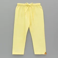 Outlet Yellow Kurta And Floral Embroidered Jacket With Pyjama BOY Indian Ethnic Wear | Ethnic Sets
