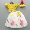 Sale Yellow Lace Detailed Top And Lehenga With Dupatta Ethnic Wear | Lehengas & Ghagras