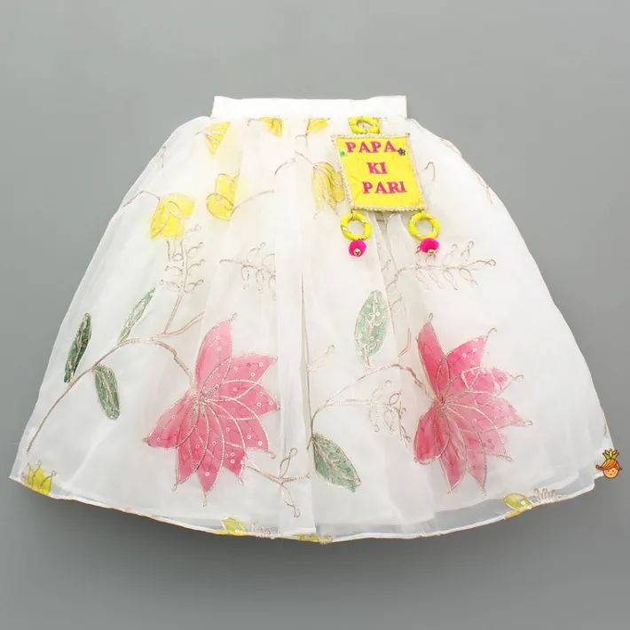 Sale Yellow Lace Detailed Top And Lehenga With Dupatta Ethnic Wear | Lehengas & Ghagras
