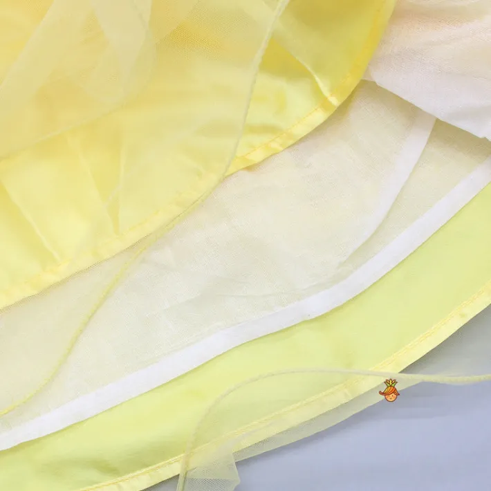 Hot Yellow Lacy Floral Dress Dresses & Sets | Dresses