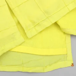 Clearance Yellow Pintuck Detailed Kurta And Pyjama BOY Indian Ethnic Wear | Ethnic Sets