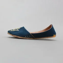 New Zardozi Embroidered Blue Jutti BOY Shoes | Shoes
