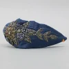 New Zardozi Work Denim Blue Knotted Hair Band Hair Accessories | Hair Bands